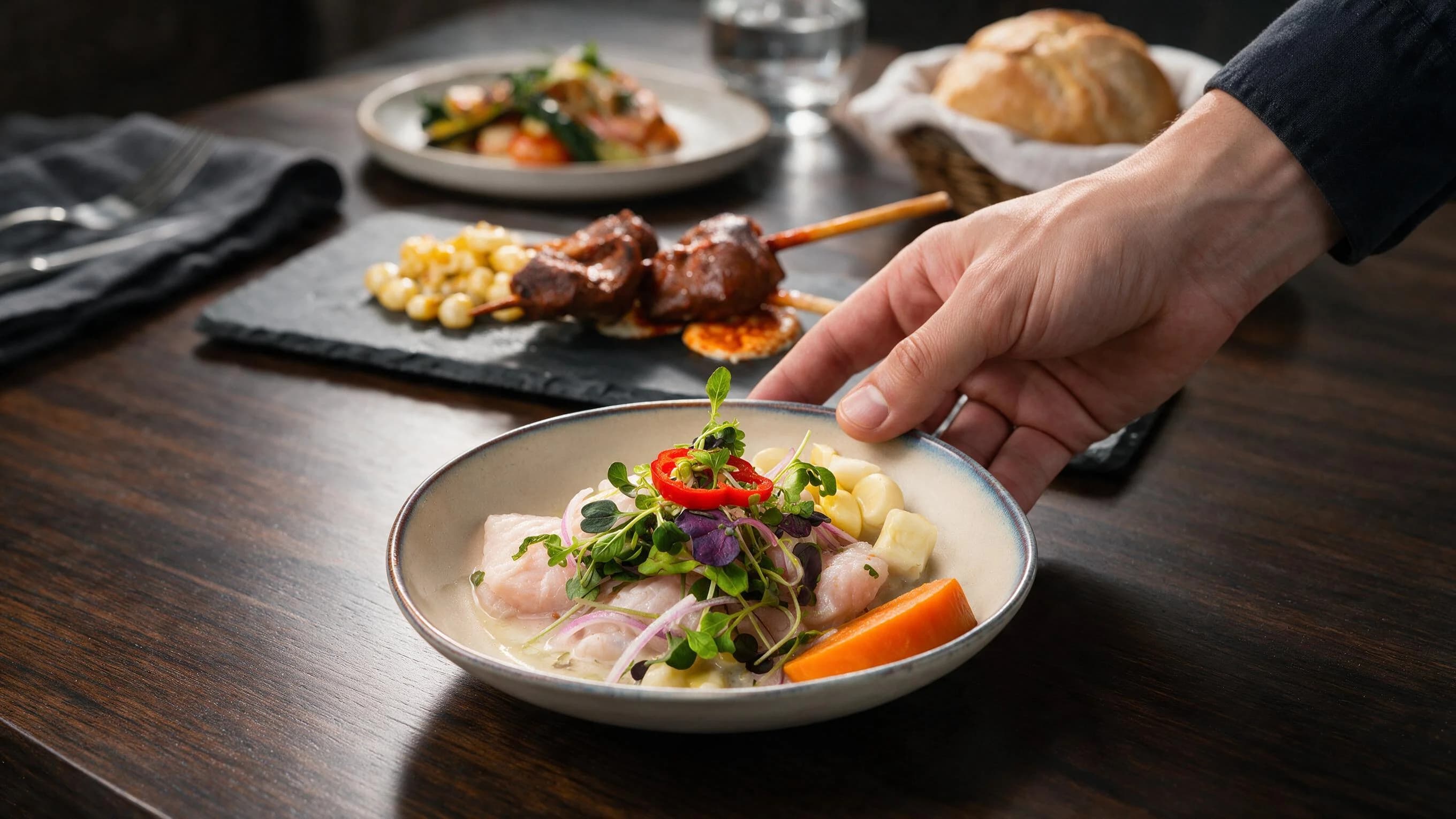 Peruvian-inspired dish at Nativa Bistro